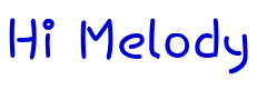 Hi Melody font